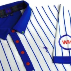 NWT WILLIAM MURRAY Size XXL Mens 80's Retro Chicago Cubs Jersey Shirt Golf